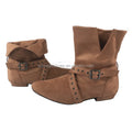 Customized Soft Sole Latin Dance Boots for Women 2CM Short Ankle Line Dancing Boots Light Coffee