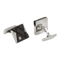Elegant Stainless Steel and Carbon Fiber Cufflinks Designer Mens Jewelry Set for Engagement Wedding Gift
