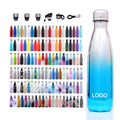 Sports Gym Flask Custom logo 17oz 500ml Thermal Insulated Double Walled Cola Shape Stainless Steel Water Bottle