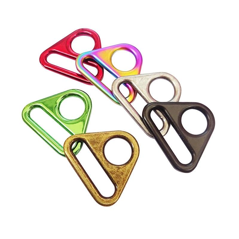 Flat Triangle Rings Bag Strap Connection Buckle With One Hole Wholesale