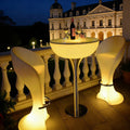 Modern Rechargeable Waterproof Outdoor LED Bar Stool for Home Bar Plastic Material Commercial Use