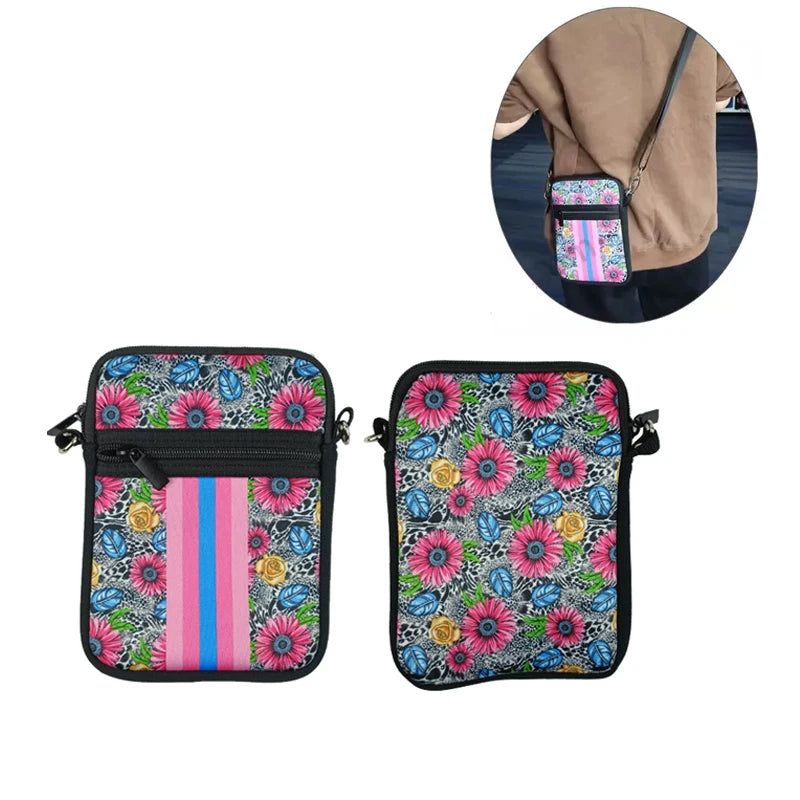 Small Womens Crossbody Bag Purse with Adjustable Shoulder Strap Neoprene Messenger Bag