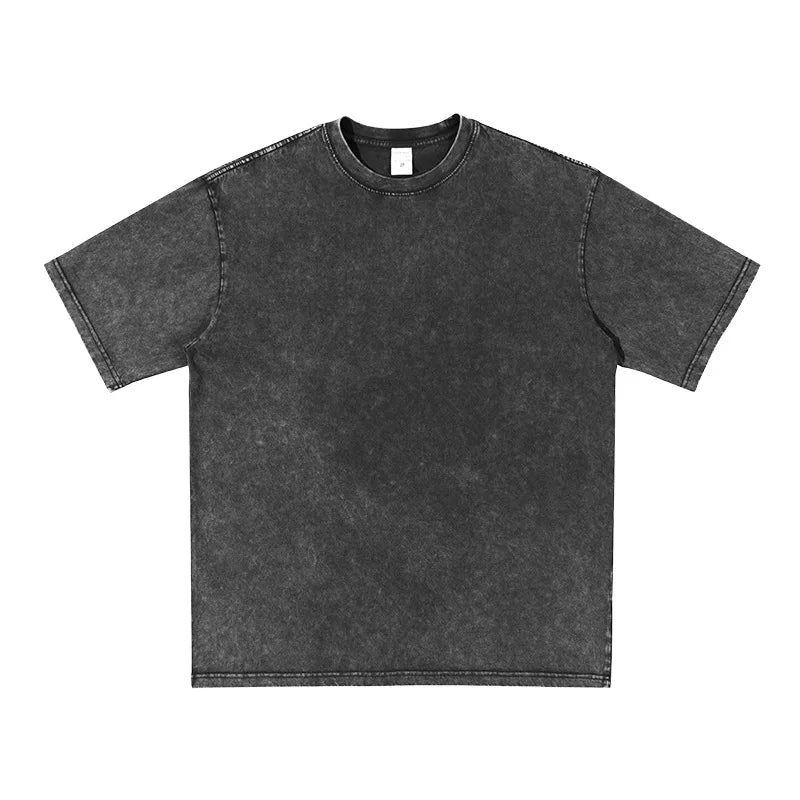 Men's Clothes Oversized Tshirt 100% Cotton T-shirt Manufacturer Streetwear Hip Hop Blank Acid Wash Custom Logo Vintage T Shirts