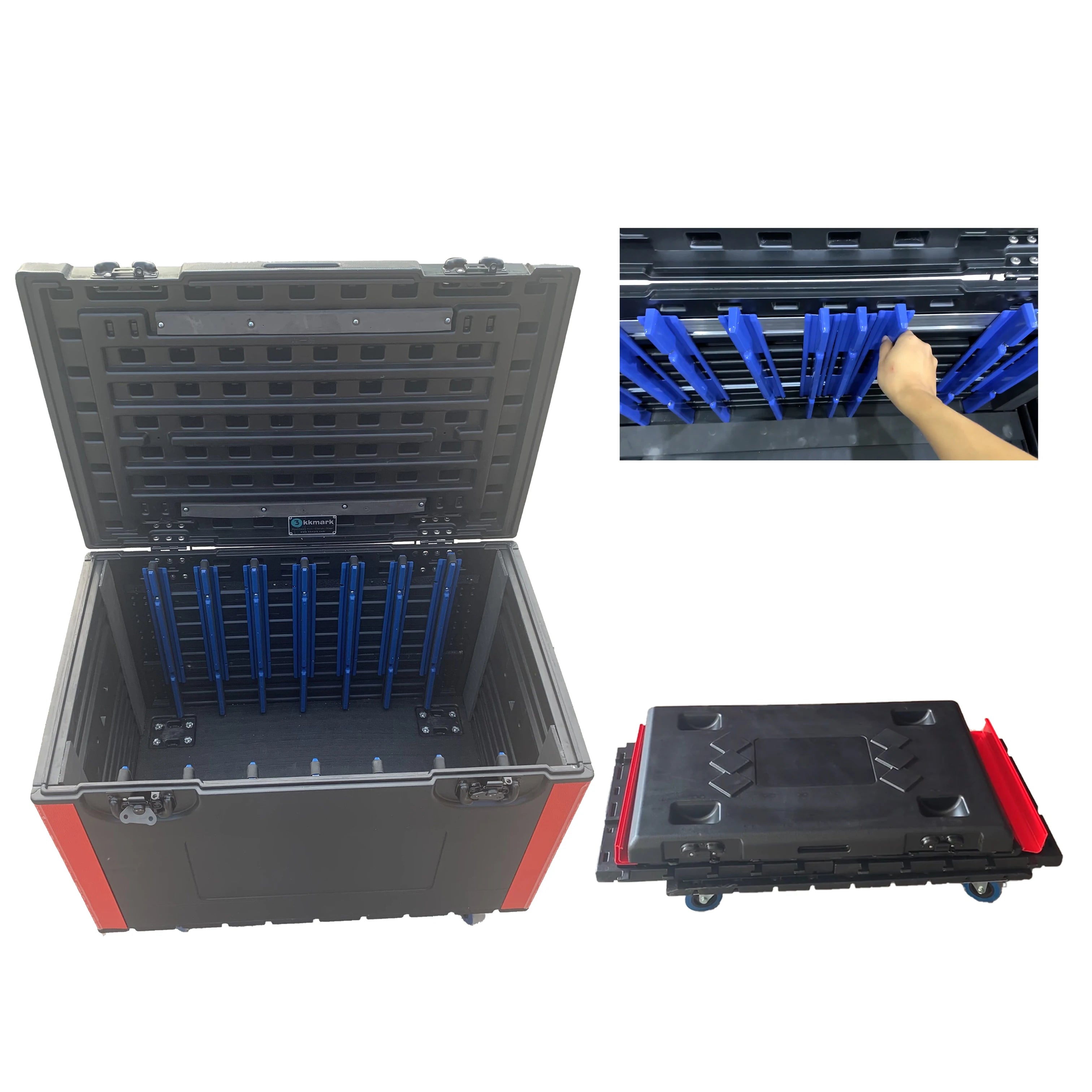 Save Space Light Weight Environmental protection Removable LED LCD Screen Display Flight Cases Plasma Tv HDPE Flight Cases
