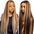 Ombre 4/27 Highlight Frontal Wig Brazilian Hair 13x4 Frontal Wigs Human Hair Lace Front Lace Frontal Wigs