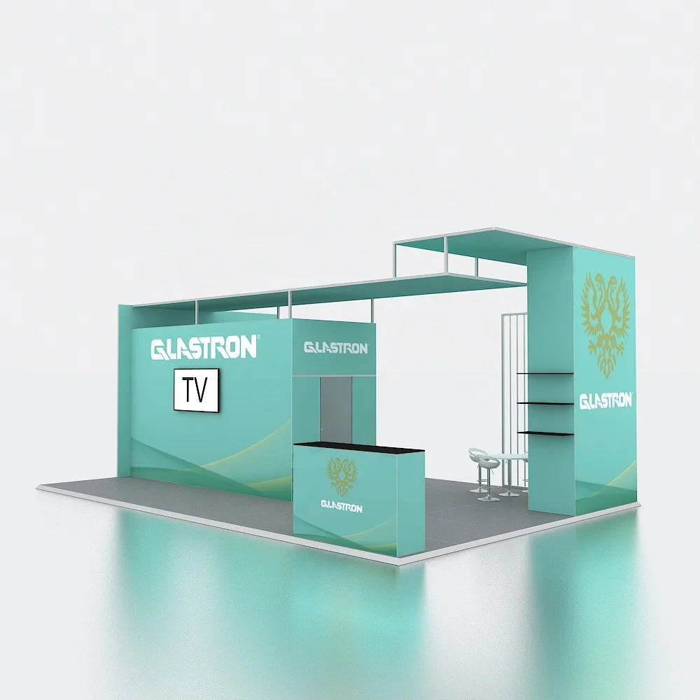 Portable Modular Aluminum Storage Promotion Trad Show Exhibition 10x20 Modern Tradeshow Booth MegaBDM