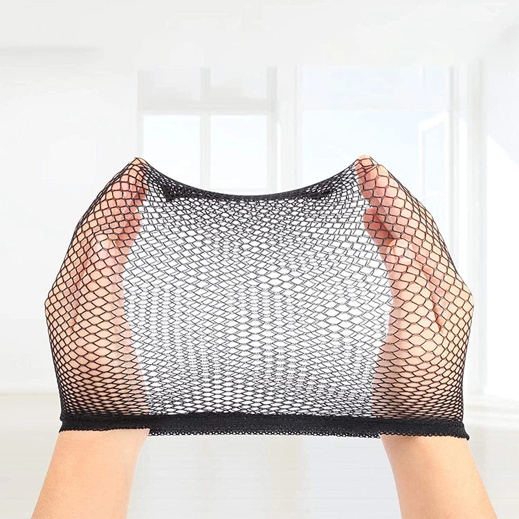 Wholesale Black Snood Nylon Hairnet Materials for Wigs Making Elastics Mesh Cap for Women Wig Liner Accessories