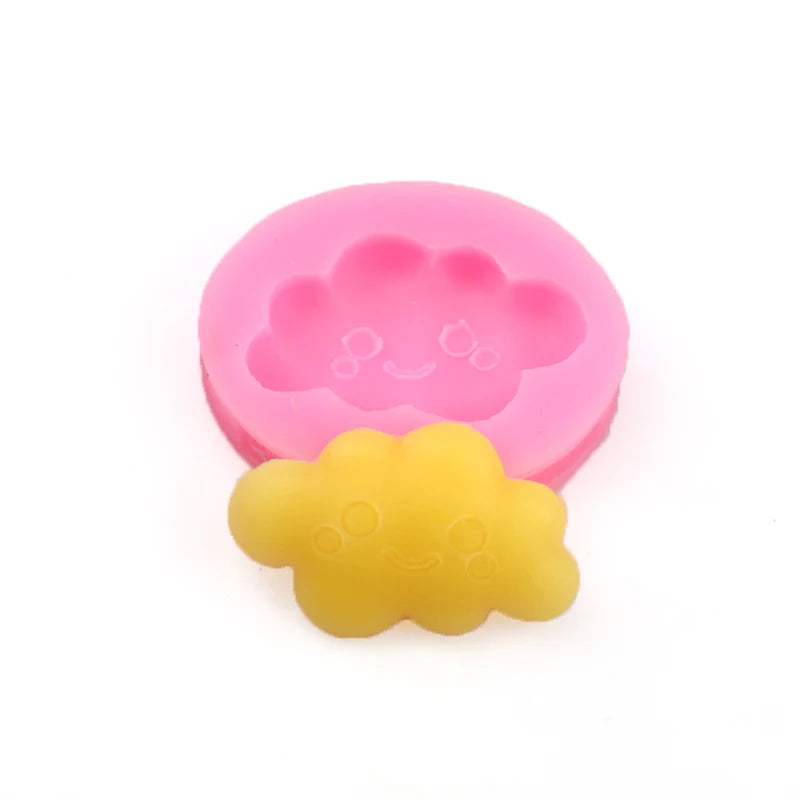 XGY-230 DIY Handmade BPA Free Fondant Molds Silicone Smile Face Cloud Cake Mould Silicone Reborn Doll Mold Custom Silicone Bake