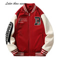 Men's Letterman Embroidered Baseball Jacket College Varsity Bomber Uniform with Equipo for Spring Season
