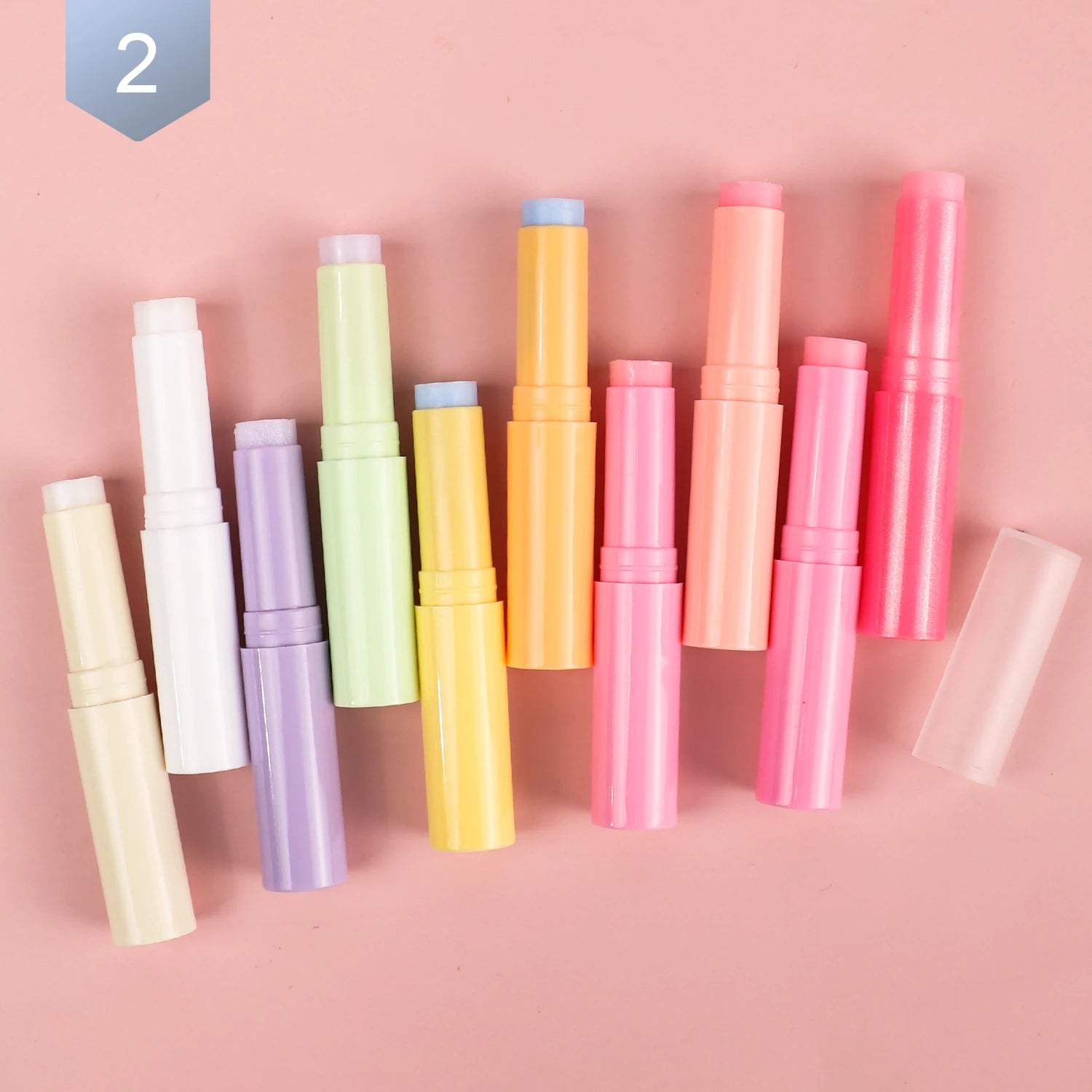 Colorful Fruit Flavor Vegan Lip Balm Custom Logo Repair Chapstick Organic Care Lip Balm Private Label