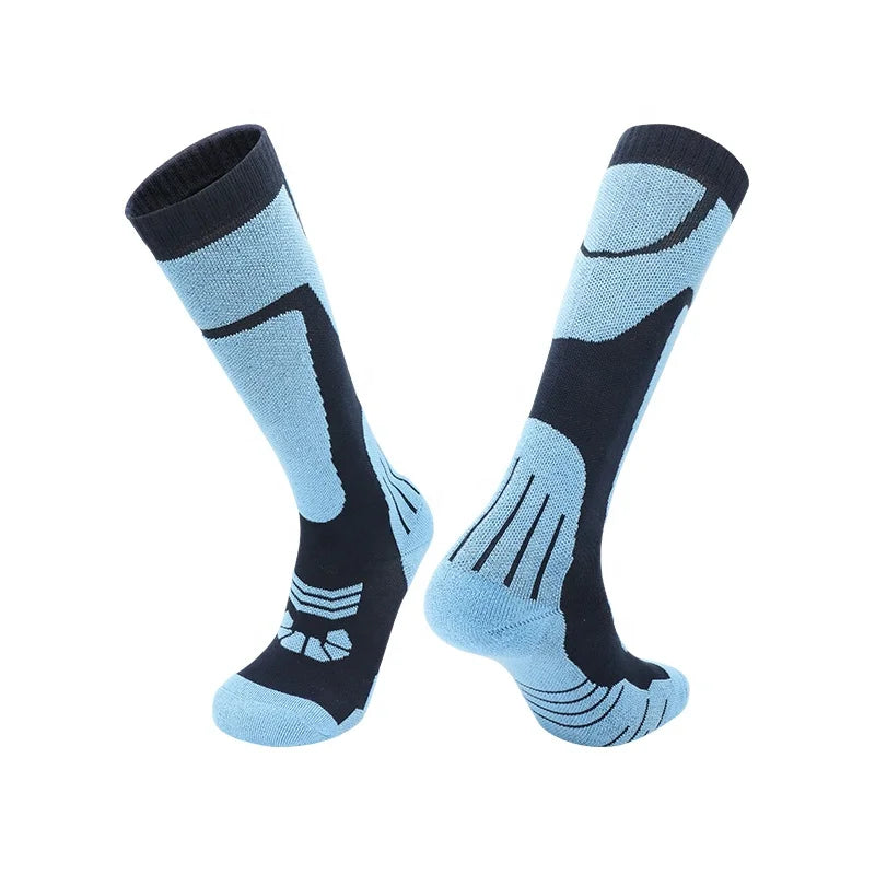 LINGTU 8204 Customized Marino Wool Winter Knee-Length Thickened Warm Ski Socks Ski Socks