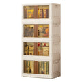 Folding Clear Collapsible Storage Bins with Lids Containers for Organizing Children's Toy Book and Clothes