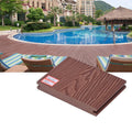 China Manufacturer's Modern WPC Decking Co-Extrusion Eco-friendly Waterproof Outdoor Flooring Panel 5 Year Warranty for Swimming
