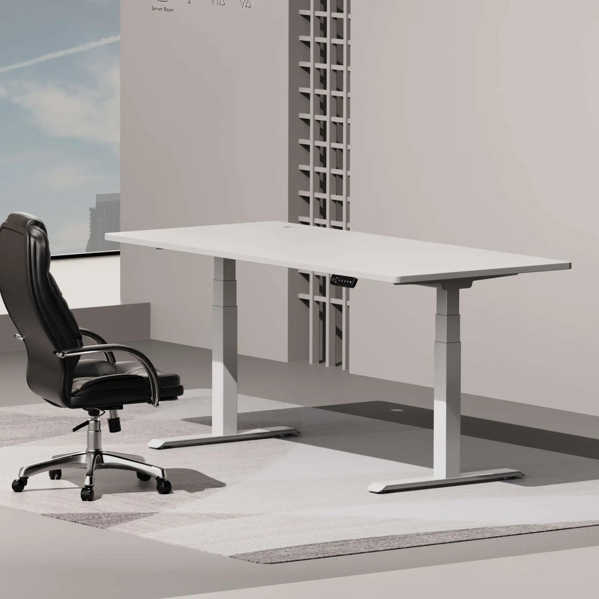 NBHY Hot Sale Dual Motor Smart Height Adjustable Electric Computer Desk Sit Standing Desk Frame