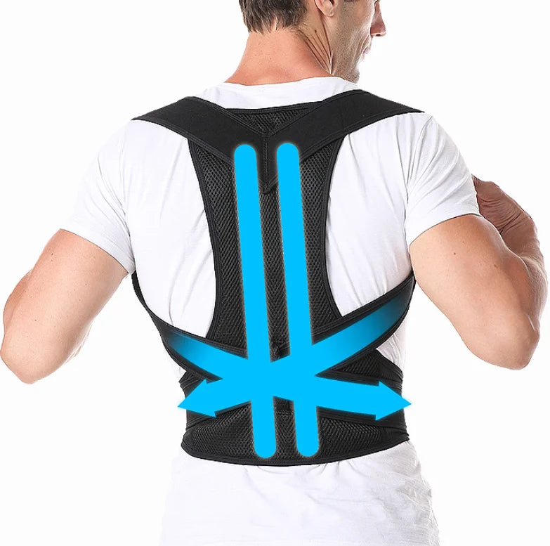 XS-5XL Plus Size Posture Corrector Back Support Brace Shoulder Straightener Spinal Support Belt for Scoliosis Hunchback Correct