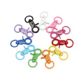 Colorful Metal Spring Hooks Key Rings Connector Trigger Clips Buckles Making DIY Craft Lobster Clasp Accessories for Keychain