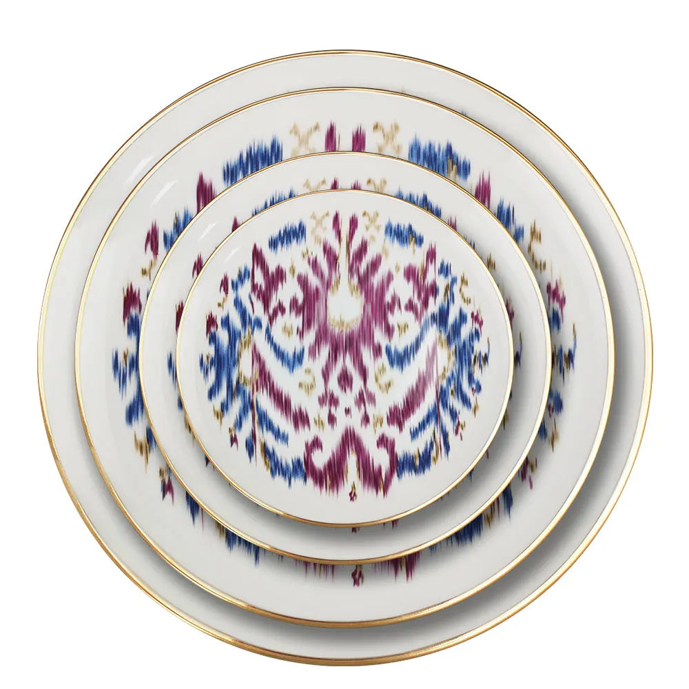 4 Pieces Mexican Wholesale Ceramic Plates Modern Restaurant Dinnerware Moroccan Pottery Dinner Set
