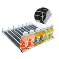 supermarket automatic gravity feed plastic shelf roller system bottle display for cooler