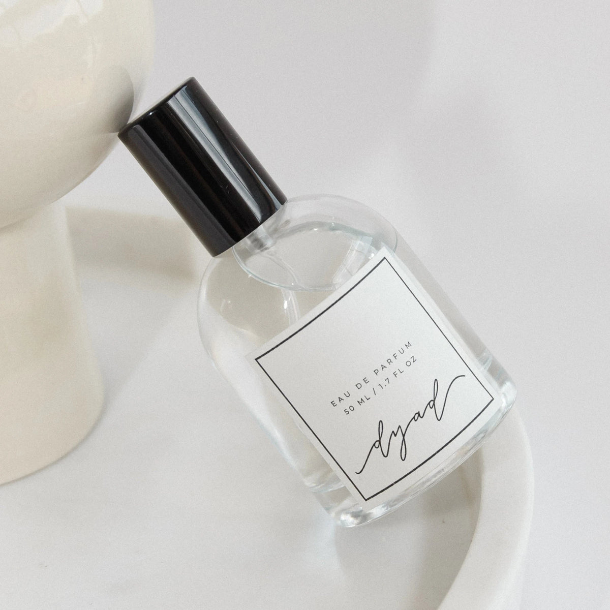 Black Glossy Cap Cylinder Fragrance 50ml Perfume Spray Glass Bottle