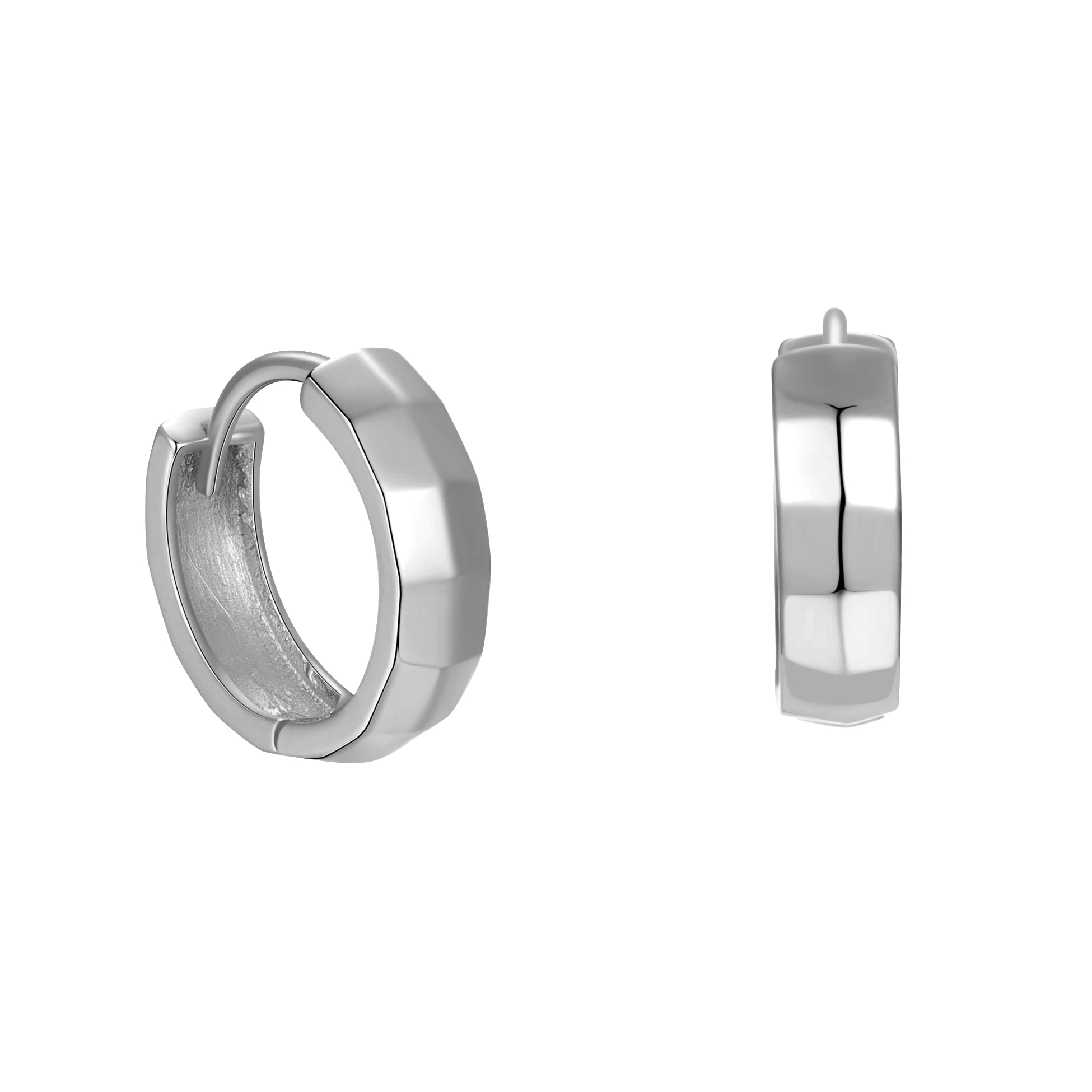 Luxury 925 Sterling Silver Earrings Set Smooth Designer Laser Wide Hoops Huggies for Women Fine Trendy Jewelry Wholesale