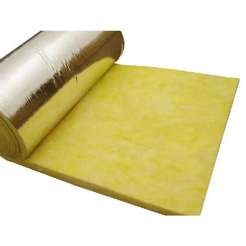 Wall Roof Thermal Insulation Aluminum Foil Veneer Aluminum Silicate Refractory Fiber Blanket Roll 97% Reflectivity Silver Color