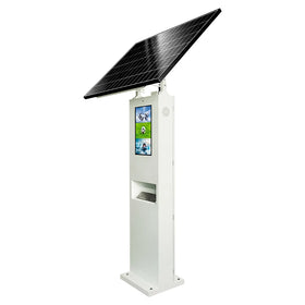 Outdoor Solar Panel Touch Kiosk 21.5 24 27inch 3g 4g High Brightness Lcd Totem with Key Board