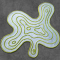 Handmade Die Cut Plant Carpet Home Logo Area Moss Wool Rug Custom Indoor Modern Design Abstract Art Rugs Carpets