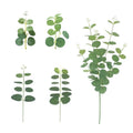 16-Piece Wedding Artificial Silk Money Eucalyptus Leaves for Hotel Window Hall Flower Arrangements Soft Decoration for Wedding