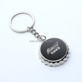 TURBOOST Custom Bottle Cap Shaped Metal Beer Bottle Opener Keychain for Brand