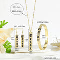 Hawaiian Jewelry Wholesale  Island Jewelry Sets  14k Plated TONGA Earrings Necklace Bangle  Set   for Women Girls