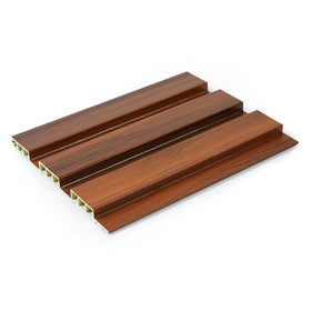 Luxury Waterproof Wood Plastic Composite Cladding Fluted WPC Wall Panel for House Walls Environment Friendly Modern Design