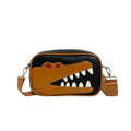 Unisex Small Cross Body Sling Bag Fashionable Animal Print Decorated Shoulder Bag Hot Selling Convenient Letter Detail Made PU