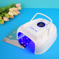 2024 Rechargeable Nail Lamp Aluminum Alloy Black Portable Cordless Uv Led Nail Lamp with 15600mah Battery