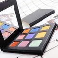 Custom Size 9-Color Glitter Palette Wholesale Matte & Waterproof Eyeshadow Pallet for Eye Makeup with Shimmer Finish
