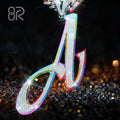 Circle a Letter VVS Moissanite Diamonds Initial Pendants Wholesale Glowing in the Night 925 Sterling Silver Fine Jewelry