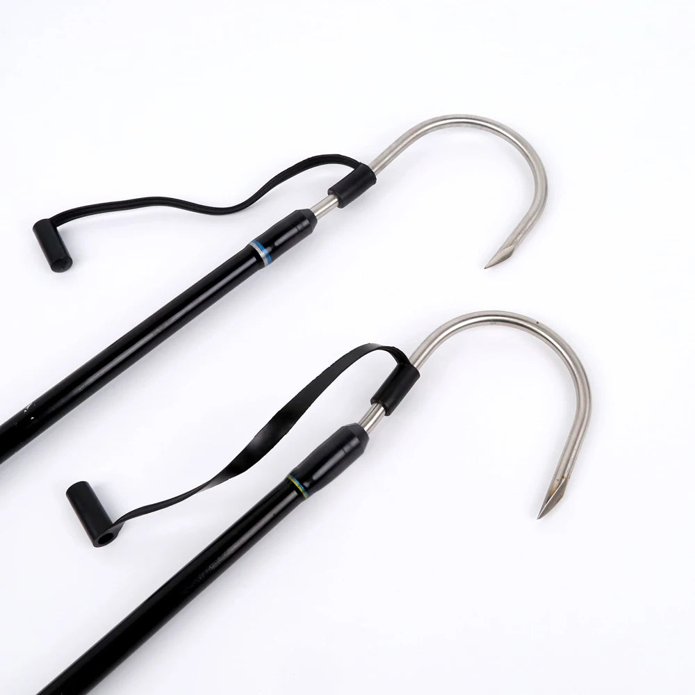 180cm 120cm OEM Saltwater Boat Fishing Tackle Fiberglass Fishing Gaff Stainless Steel Hook With Eva Handle Trolling Fishing Gaff