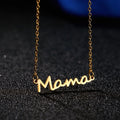 Personalize Mother's Day Pendant Silver and Gold MaMa Gift Necklace Women Fashion Accessories