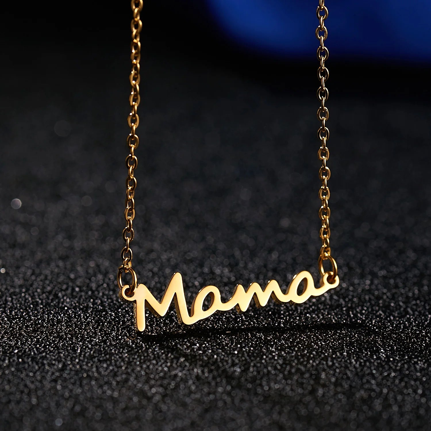Personalize Mother's Day Pendant Silver and Gold MaMa Gift Necklace Women Fashion Accessories