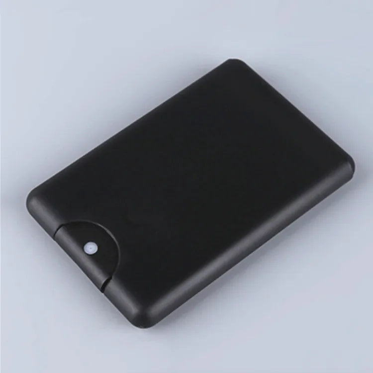 20ml Black Credit Card Perfume Bottle Pocket Size Cosmetic Spray Pump Bottle Credit Card Spray Bottle for Perfume