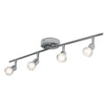 Premium Chrome Color Household Living Room LED 4 Light Track Lighting Commercial Multi Directional Wall Spotlight