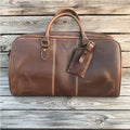 Luxury Genuine Leather Vintage Duffle Bag for Men with Zipper Closure-Travel Gym Bag MegaBDM