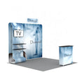 Custom 10x10 Portable Aluminum Display Exhibition Booth Dye Sublimation Printed Pillowcase Backdrop for Trade Shows New Design