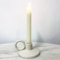 Handheld Ceramic Candlestick Aromatherapy Ceramic Candle Holder Mold Insert Small Candlestick Holders Christmas Candlestick
