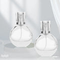 China Manufacturer 25ml Custom Fancy Luxury Glass Perfume Bottles Round with Screw Cap and Screen Printing