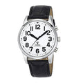 French Atomic Jumbo Size Talking Watch Sets Itself With Loud Alarm Clock for Visually Impaired Elderly Speaks Time Day & Date