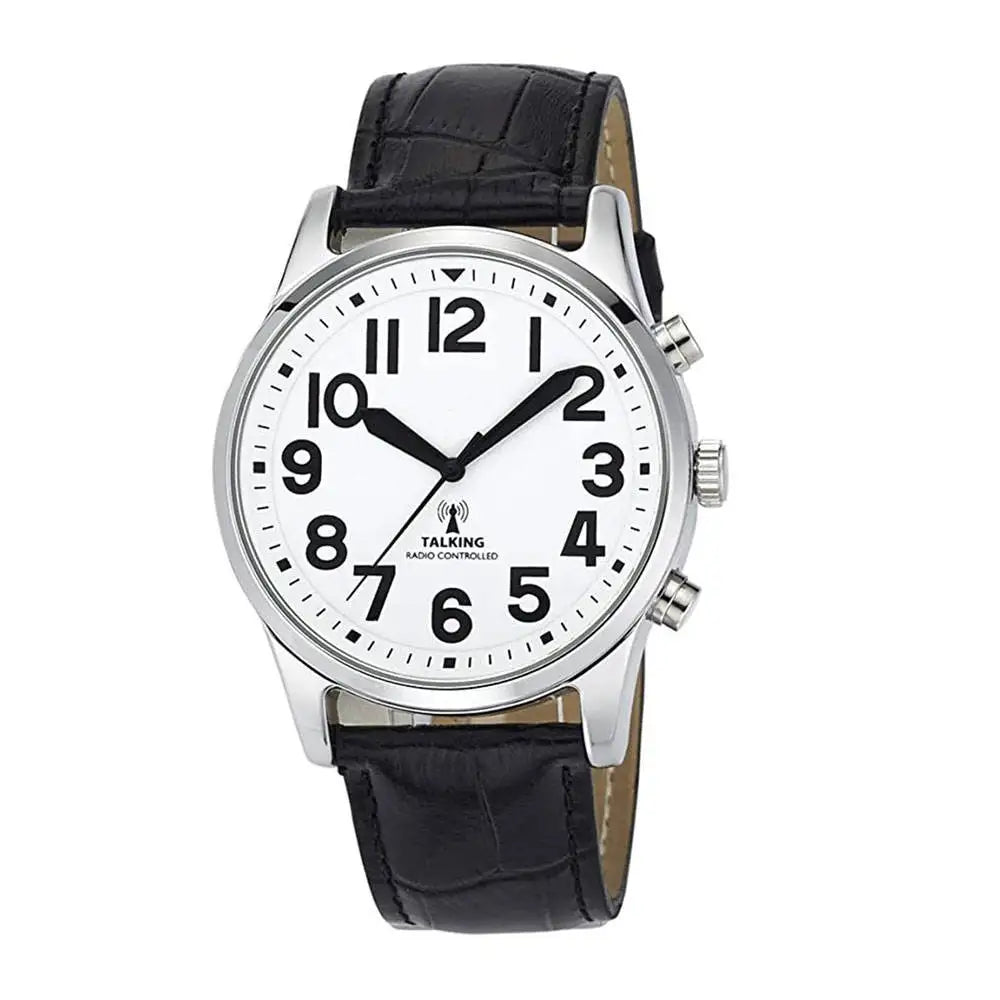 French Atomic Jumbo Size Talking Watch Sets Itself With Loud Alarm Clock for Visually Impaired Elderly Speaks Time Day & Date