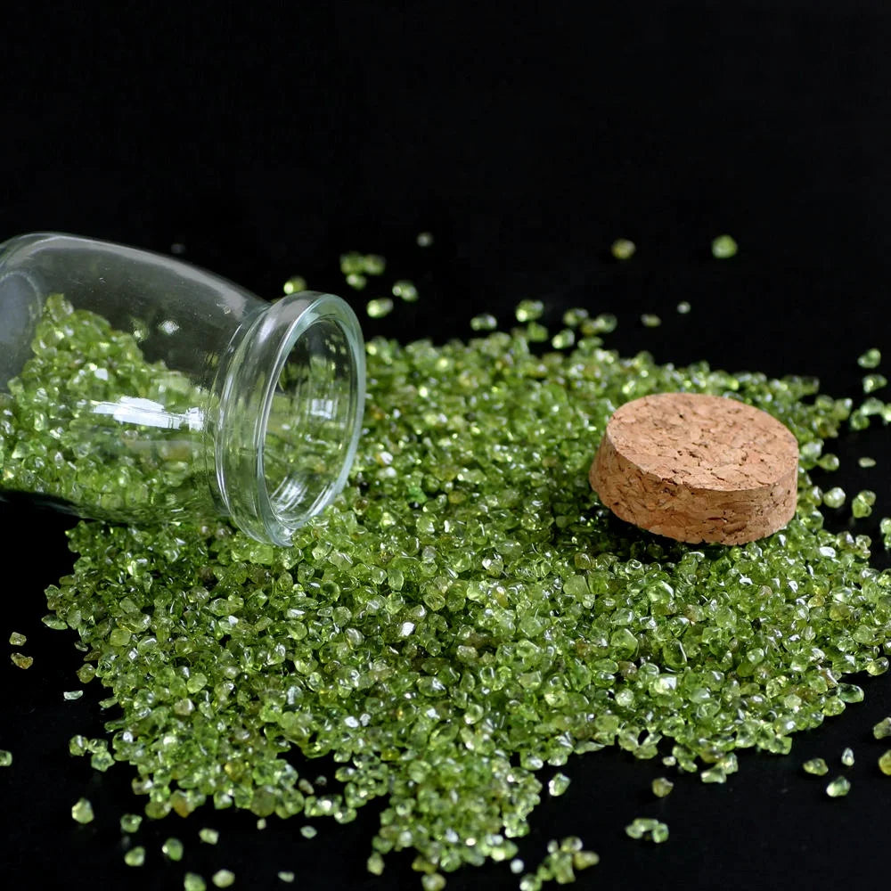 Wholesale Natural Reiki Crystals Healing Stones Crystal Chips Olivine Peridot Crystal Gravel