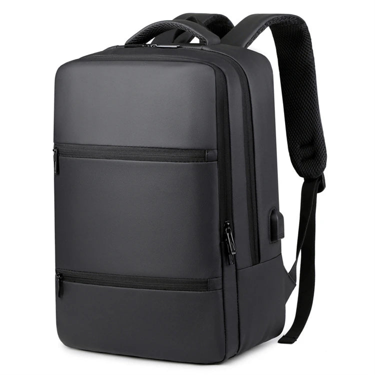 OEM Luxury Anti-Theft USB Travel Backpack 40L Large Business Mens Waterproof Computer Bag Polyester Lining Made Oxford Material