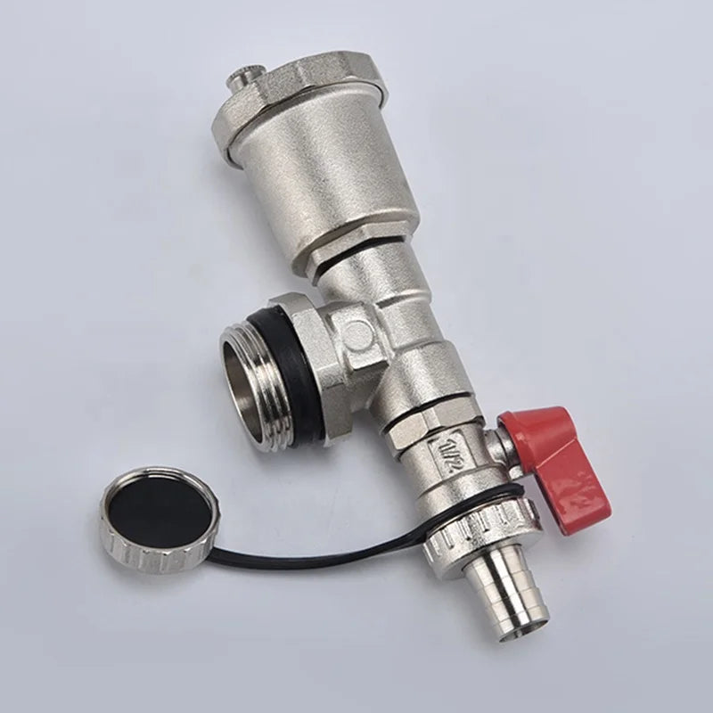 Hot System Brass Drain Valves Ball Hydraulic Water Heater Floor Pressure Reducing Air Vent Boiler OEM Customizable General