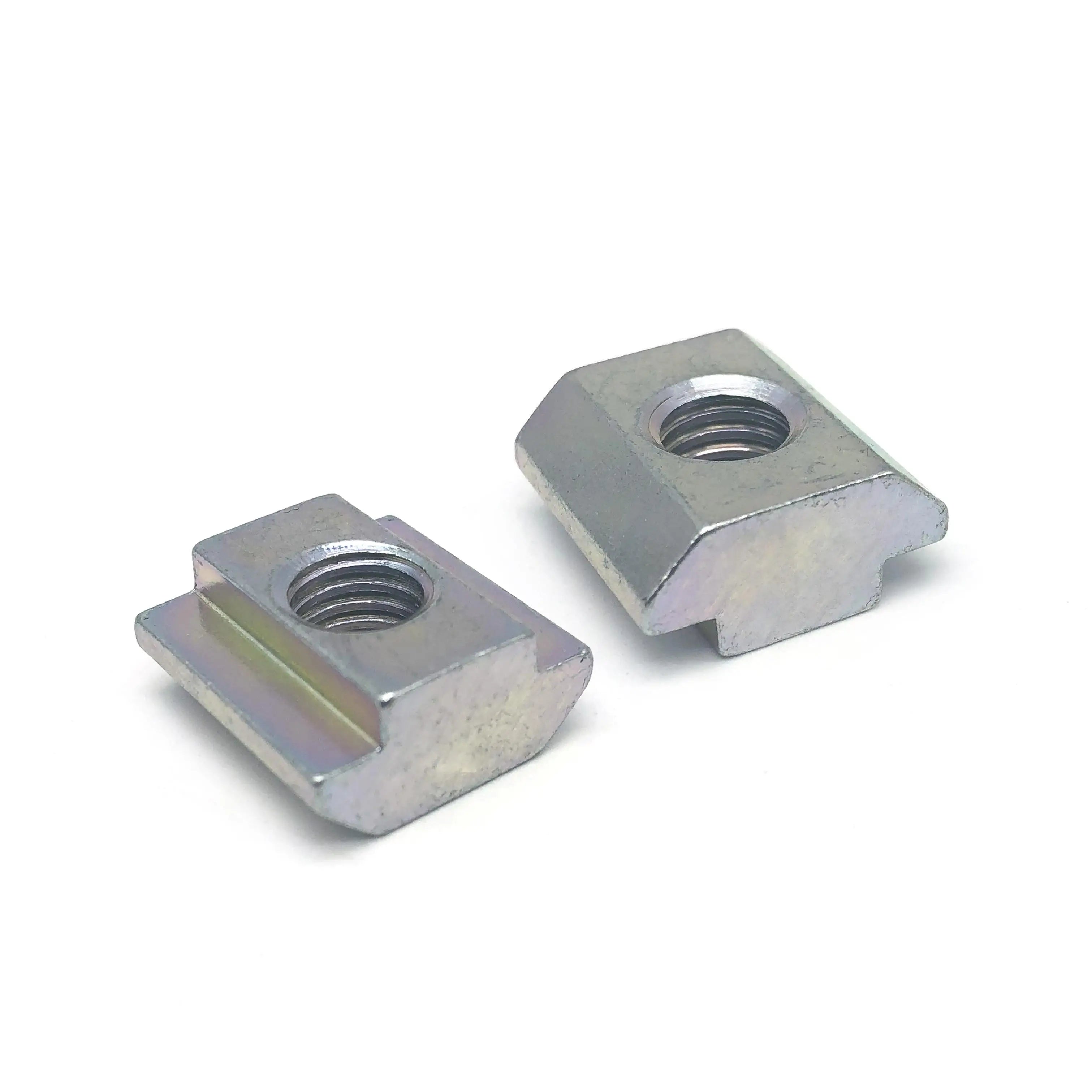 Galvanized t Track Nuts Block square M8 t Slot Nuts t Nut for Aluminium Profile